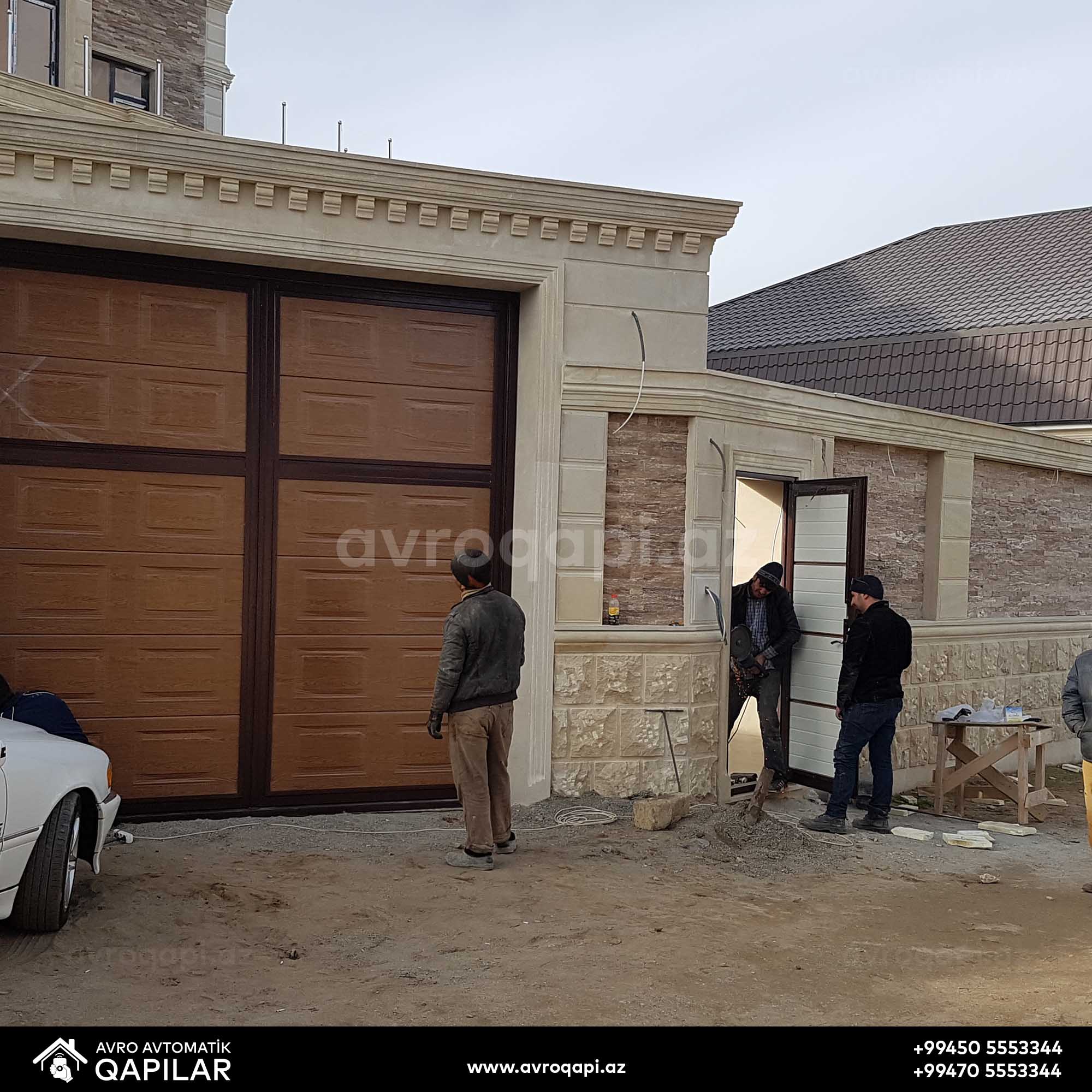 Fatmayi qəsəbəsi sakini müştərimiz üçün quraşdırılan iki tağlı avtomatik darvaza.